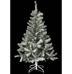 Sapin de Noël artificiel floqué - 180 cm - Décoré de neige artificielle