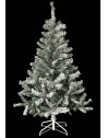 Sapin de Noël artificiel floqué - 180 cm - Décoré de neige artificielle