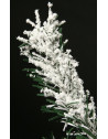 Sapin de Noël artificiel floqué - 150 cm - Décoré de neige artificielle