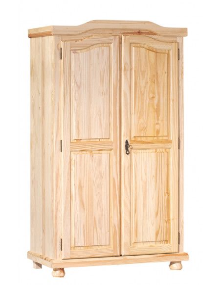 Armoire - 2 portes - L 104 x H 180 x P 56 cm - Acacia