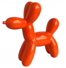 Tirelire chien - Style ballons de baudruche - Orange