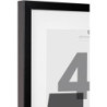 Cadre photo mural en bois et verre - Noir - 40 x 50 cm