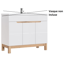 Meuble sous vasque - H 84 x...
