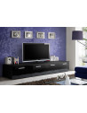 Banc TV - DUO - 200 cm x 35 cm x 45 cm - Noir
