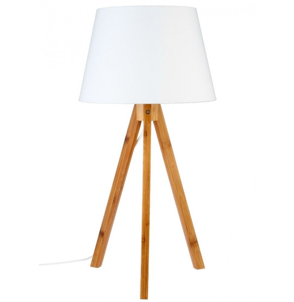 Lampe - Bahi - Blanc- H 55 cm