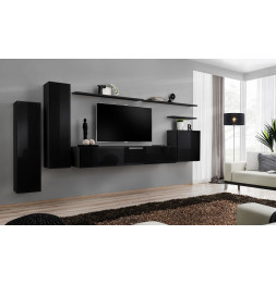 Vitrine - Lot de 2 - Switch I - 330 cm  x 160 cm x 40 cm - Noir