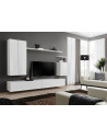 Ensemble meuble TV mural  - Switch II - 270 cm x 160 cm x 40 cm - Blanc