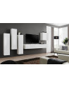 Ensemble meuble TV mural  - Switch III - 330 cm  x 160 cm x 40 cm - Blanc