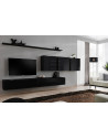 Ensemble meuble TV mural  - Switch VII - 340 cm x 150 cm  x 40 cm - Noir