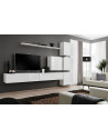 Ensemble meuble TV mural  - Switch IX - 310 cm x 200 cm x 40 cm - Blanc