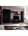 Ensemble meuble TV mural  - Fly I - 310 cm x 190 cm x 40 cm - Noir