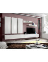 Ensemble meuble TV mural  - Fly I - 320 cm x 190 cm x 40 cm - Blanc