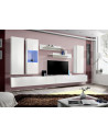 Ensemble meuble TV mural  - Fly IV- 320 cm x 190 cm x 40 cm - Blanc