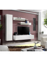 Ensemble meuble TV mural  - Fly I - 210 cm x 190 cm x 40 cm - Blanc