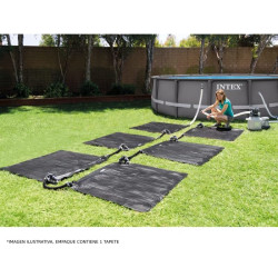 Chauffage solaire pour piscine jusqu'à 30m3 - Intex - Noir