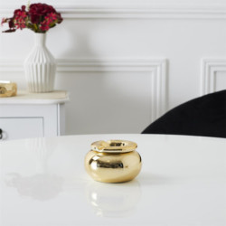 Cendrier de style marocain "Royal" - Doré mat ou brillant - D 10 cm
