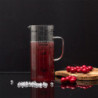 Pichet en verre incriptions de recettes de cocktails - Transparent - 2L