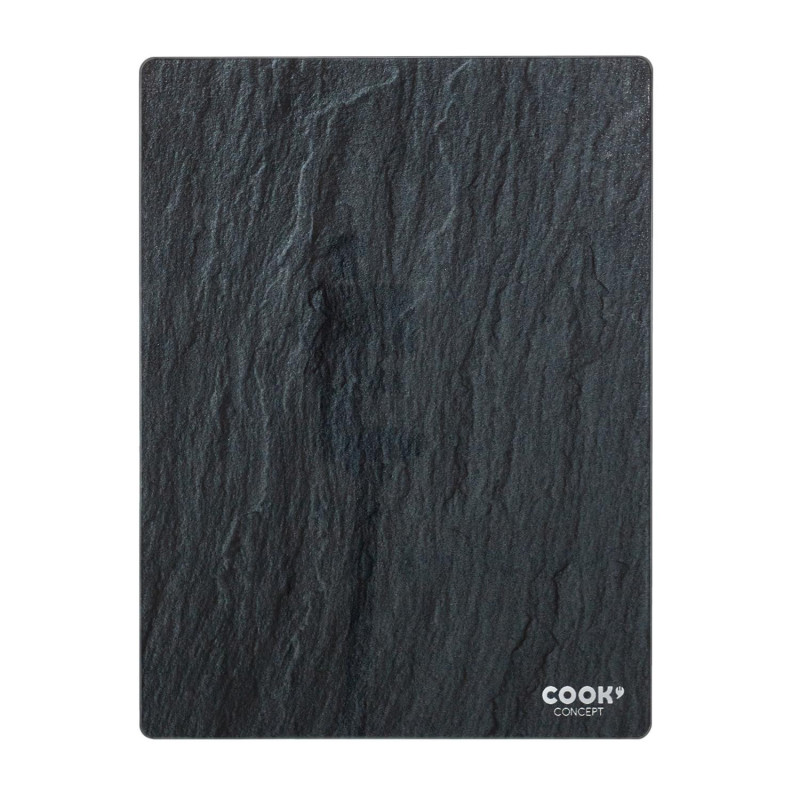 Planche à découper en verre - Gris ardoise - L 40 x l 32 cm