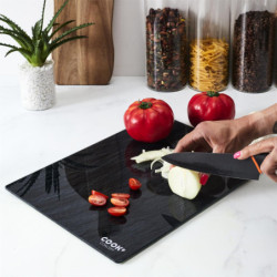 Planche à découper en verre - Gris ardoise - L 40 x l 32 cm