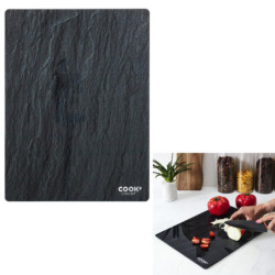Planche à découper en verre - Gris ardoise - L 40 x l 32 cm
