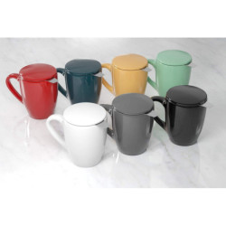 Mug tisanière "Colorama" - Rouge - 32cl