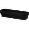 Corbeille à pain rectangle "Mayaj" en fer et coton - Noir - L 40,5 cm