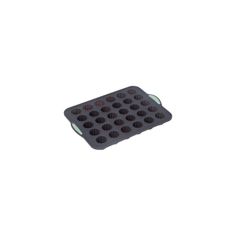 Moule en silicone pour 30 petits cannelés - Gris - L 33 x l 23,7 cm