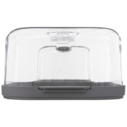 Boîte à fromage + beurrier "Fresh Eat" - Gris - L 28,7 x P 19 x H 11 cm