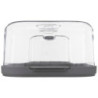 Boîte à fromage + beurrier "Fresh Eat" - Gris - L 28,7 x P 19 x H 11 cm