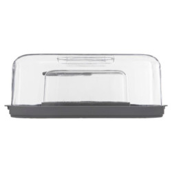 Boîte à fromage + beurrier "Fresh Eat" - Gris - L 28,7 x P 19 x H 11 cm