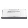Boîte à fromage + beurrier "Fresh Eat" - Gris - L 28,7 x P 19 x H 11 cm