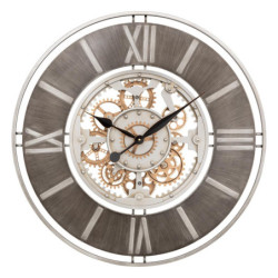 Horloge mécanique en métal...