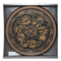 Horloge mécanique "Alban" - Marron - D 76 cm