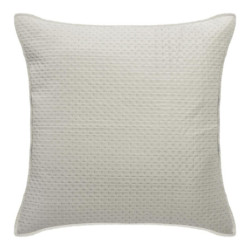 Dessus de lit avec 2 taies d'oreiller "Dolce" - Ivoire - l 240 x L 260 cm