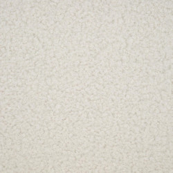Chaise de bureau à bouclette "Geos" - Blanc - L 54 x P 57,5 x H 89 cm