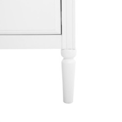 Commode 4 tiroirs "Solen" - Blanc - L 80 x P 40 x H 85,5 cm