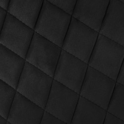 Fauteuil en velours avec pieds en métal "Marlo" - Noir -