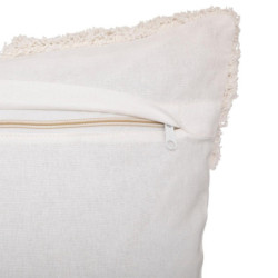 Housse de coussin tufté "Atelier" - Blanc/Beige - L 40 x l 40 cm