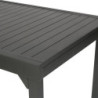 Table extensible 12 places "Piazza" - Gris graphite - L 320 x l 100 x H 75 cm
