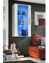 Vitrine murale à suspendre  - Neo III - 60 cm x 110 cm x 29 cm - Blanc