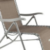 Fauteuil long de jardin "Silos" - Marron - L 64 x P 93 x H 110 cm