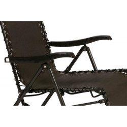 Fauteuil long de jardin "Silos" - Gris anthracite - L 64 x P 93 x H 110 cm