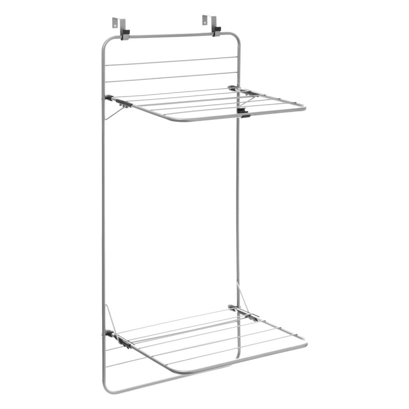 Séchoir pour porte - Gris/Noir - 10 m