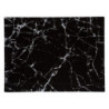 Planche à découper en verre effet marbre - Noir - L 40 x l 30 cm
