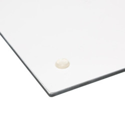 Planche à découper en verre effet marbre - Noir - L 40 x l 30 cm