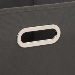 Boite rangement "Mix'N Modul" - Gris anthracite - 31 x 31 cm