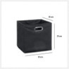 Boite rangement "Mix'N Modul" - Gris anthracite - 31 x 31 cm