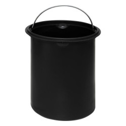 Poubelle en métal et bambou soft close "Palawan" - Multicolore - 3L