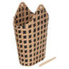 Dérouleur avec réserve pour papier WC "Terre inconnue" - Noir/Beige - L 22 x P 35 x H 50 cm