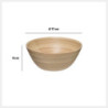 Saladier en bambou "Bicolore" - Beige - D 17 cm